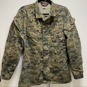 Tru-Spec Digital Camouflage Shirt Jacket Mens Camo Combat Military Sz S Regular.